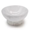 Selenite ritual bowl 10cm carved by hand natural gypsum altar smudge dish Mystic Grove UK