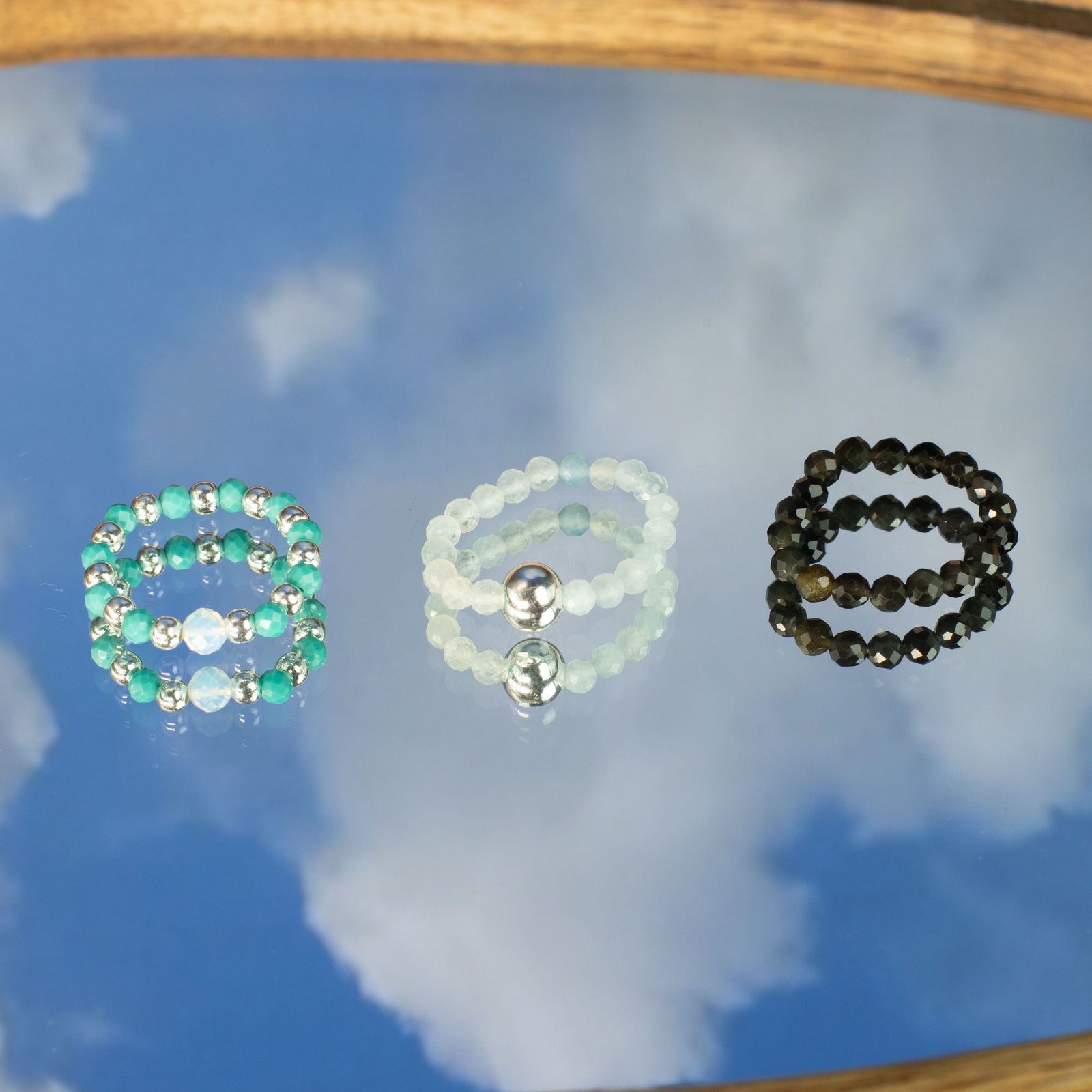 Nymph Spirit Gemstone Ring Set - Endless Ocean 9 nymph spirit gemstone ring set - endless ocean - image 9