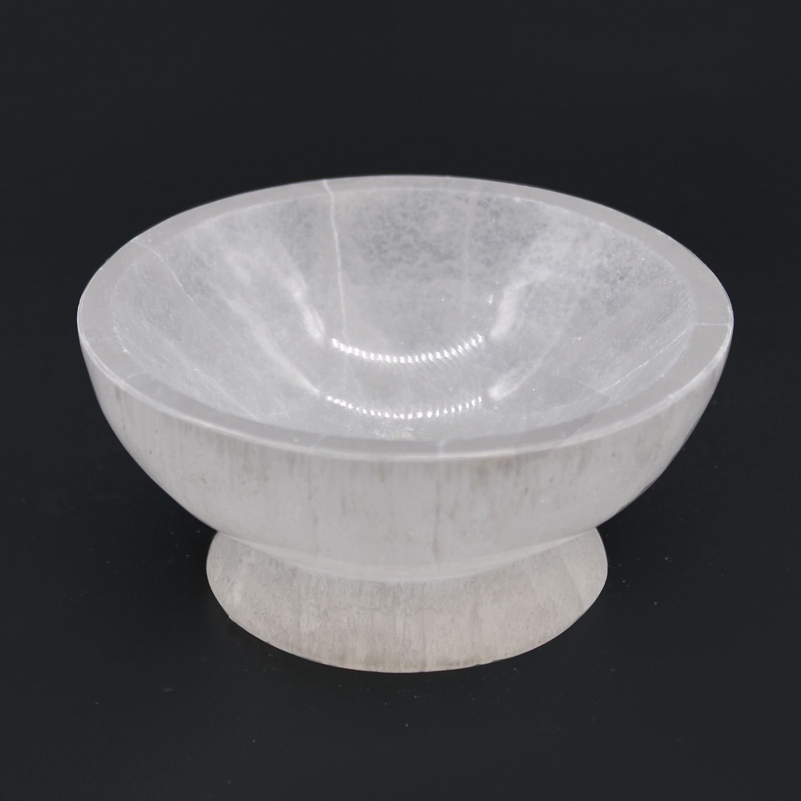 Selenite Ritual Bowl - 10Cm 2 selenite ritual bowl - 10cm - image 2