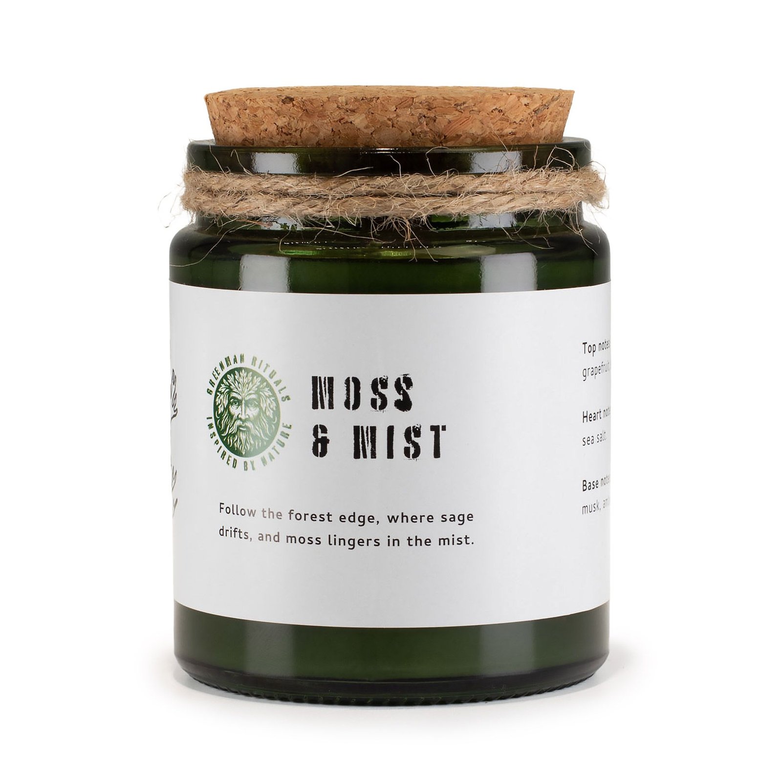 Greenman Woodwick Soy Candle - Moss &Amp; Mist 1 greenman woodwick soy candle - moss & mist