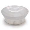 Selenite Ritual Bowl 13cm | Mystic Grove Selenite ritual bowl 13cm carved by hand natural gypsum altar smudge dish Mystic Grove UK