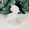 IMG_7497 Rose quartz dragon carving 8cm, pale pink sitting dragon with raised crest, Mystic Grove UK