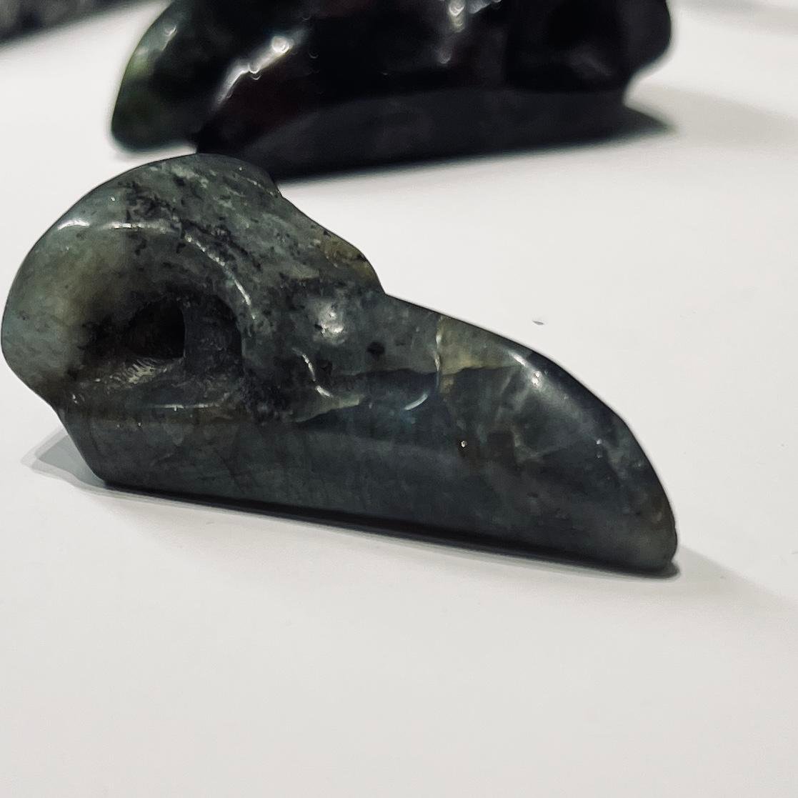 RAV-GALLERY_Raven_Skull_Carving_3 Raven Skull Carving, Mystic Grove UK