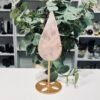 Rose Quartz Teardrop on Stand, Mystic Grove UK