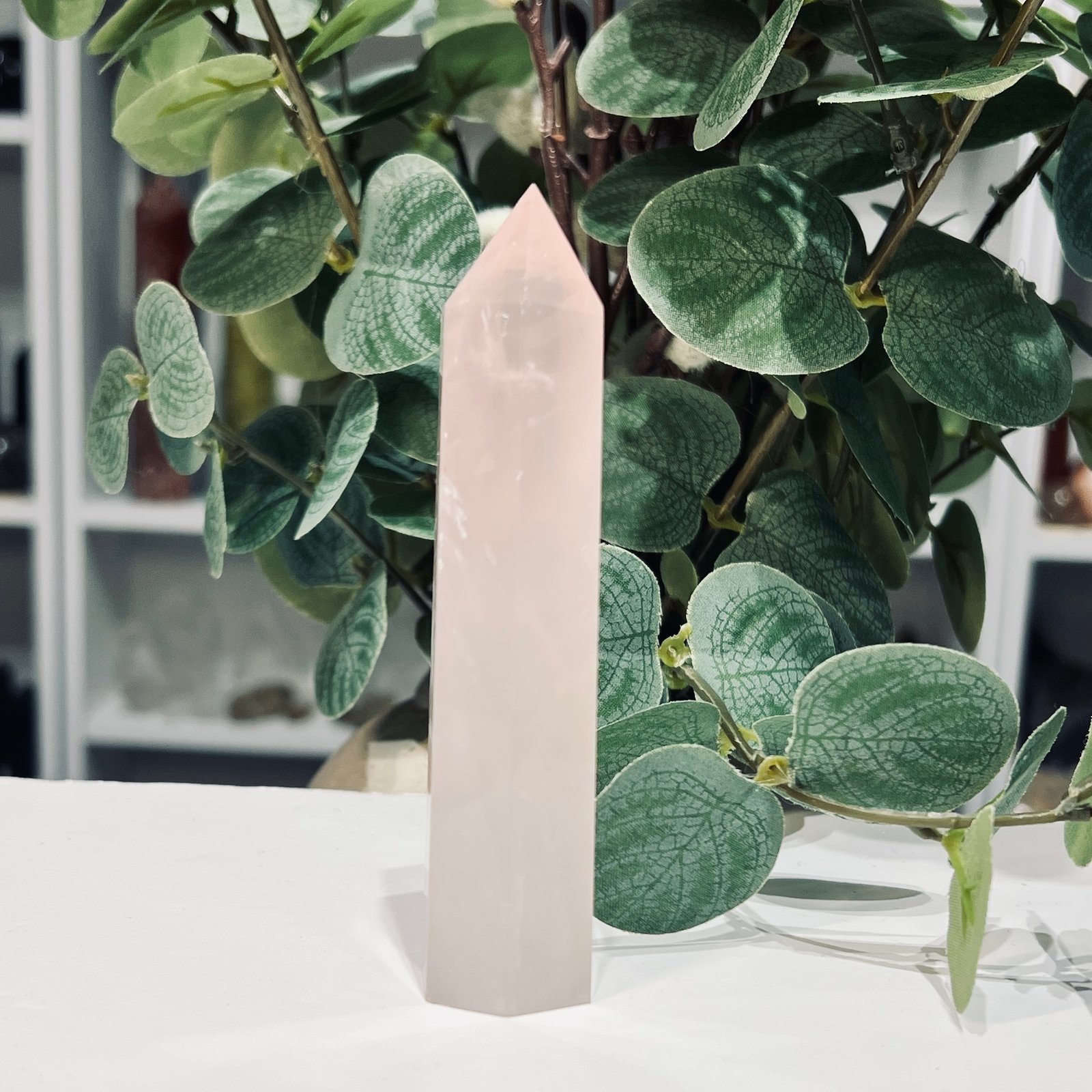 Rose Quartz Tower 11cm, Mystic Grove UK