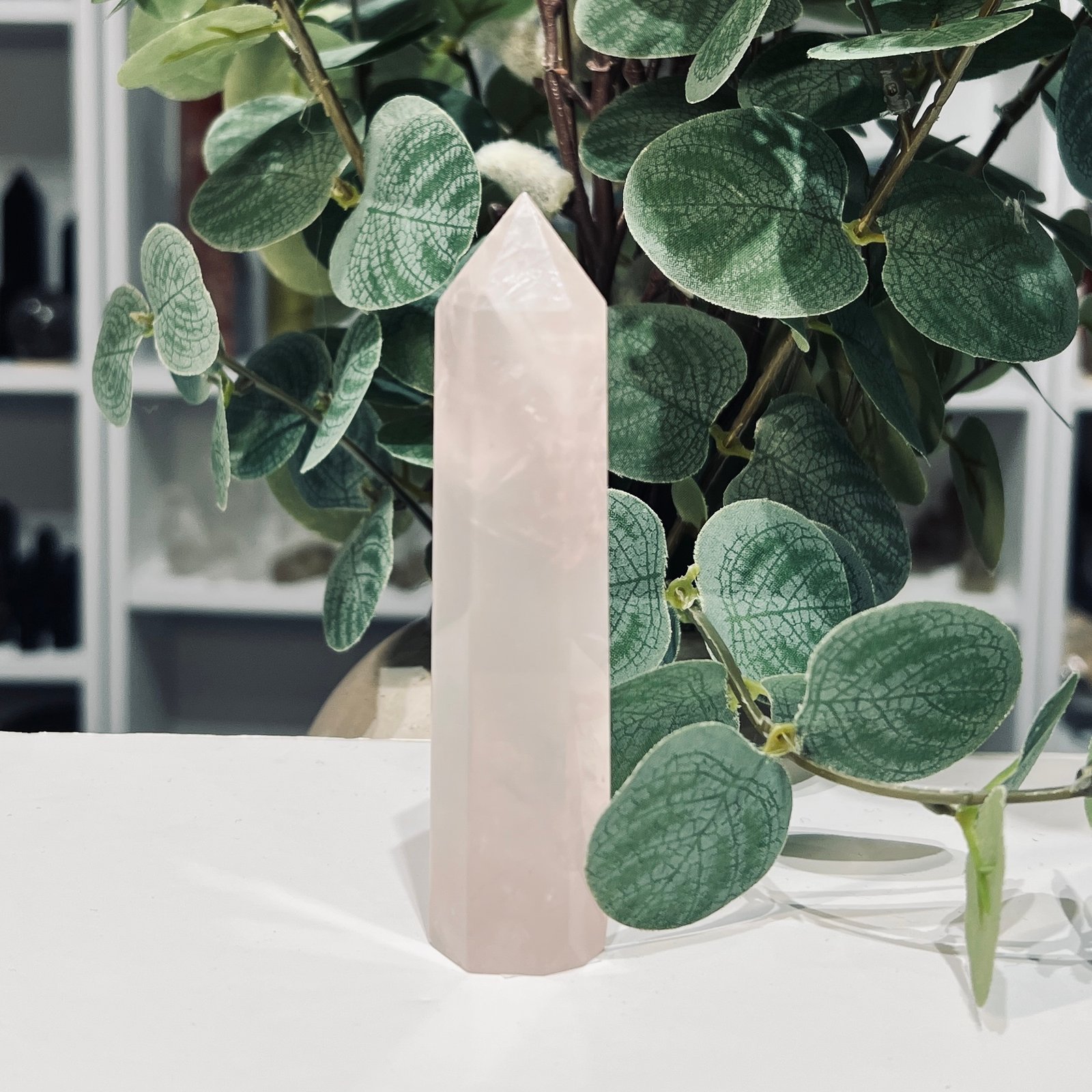 Rose Quartz Tower 11cm, Mystic Grove UK