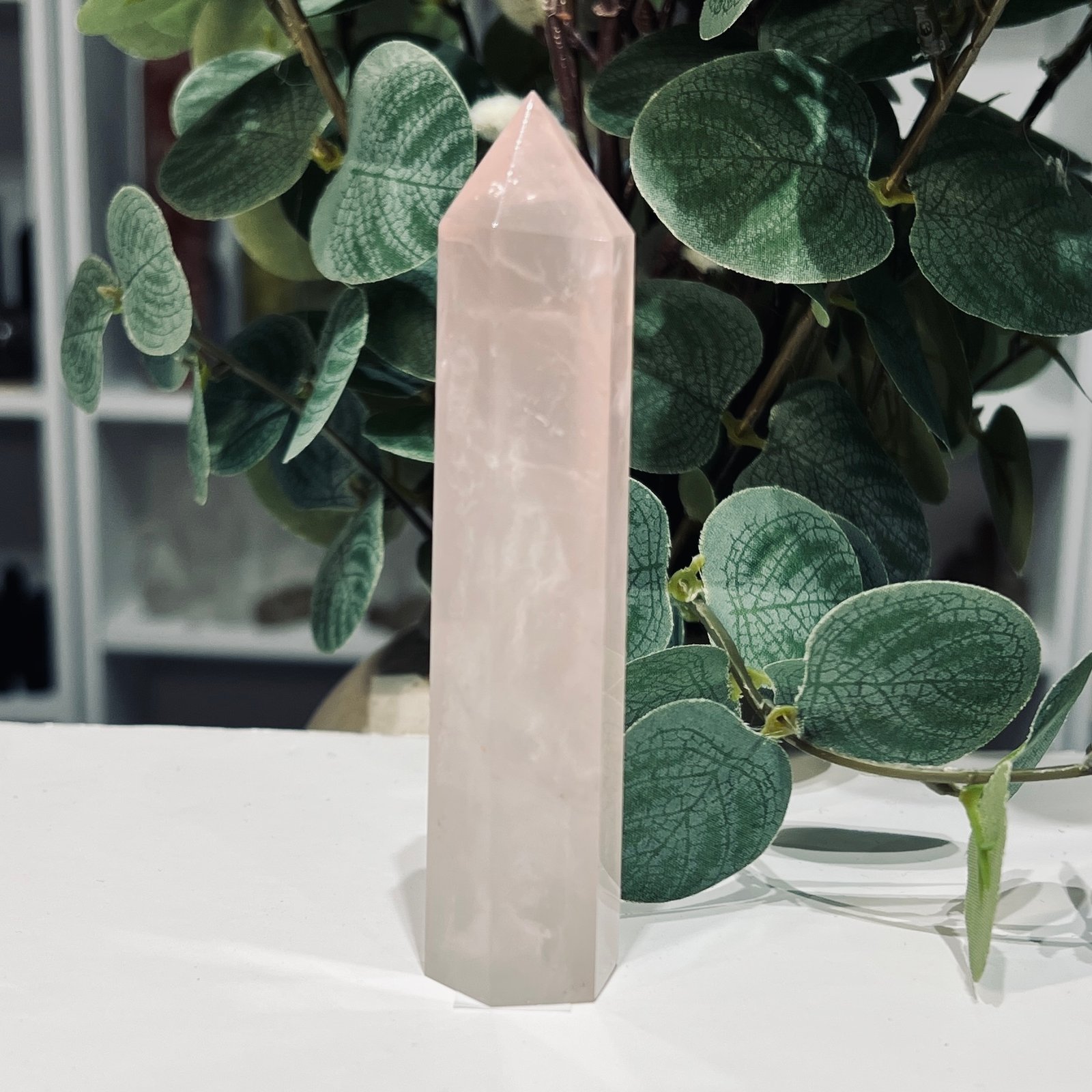 Rose Quartz Tower 11cm, Mystic Grove UK