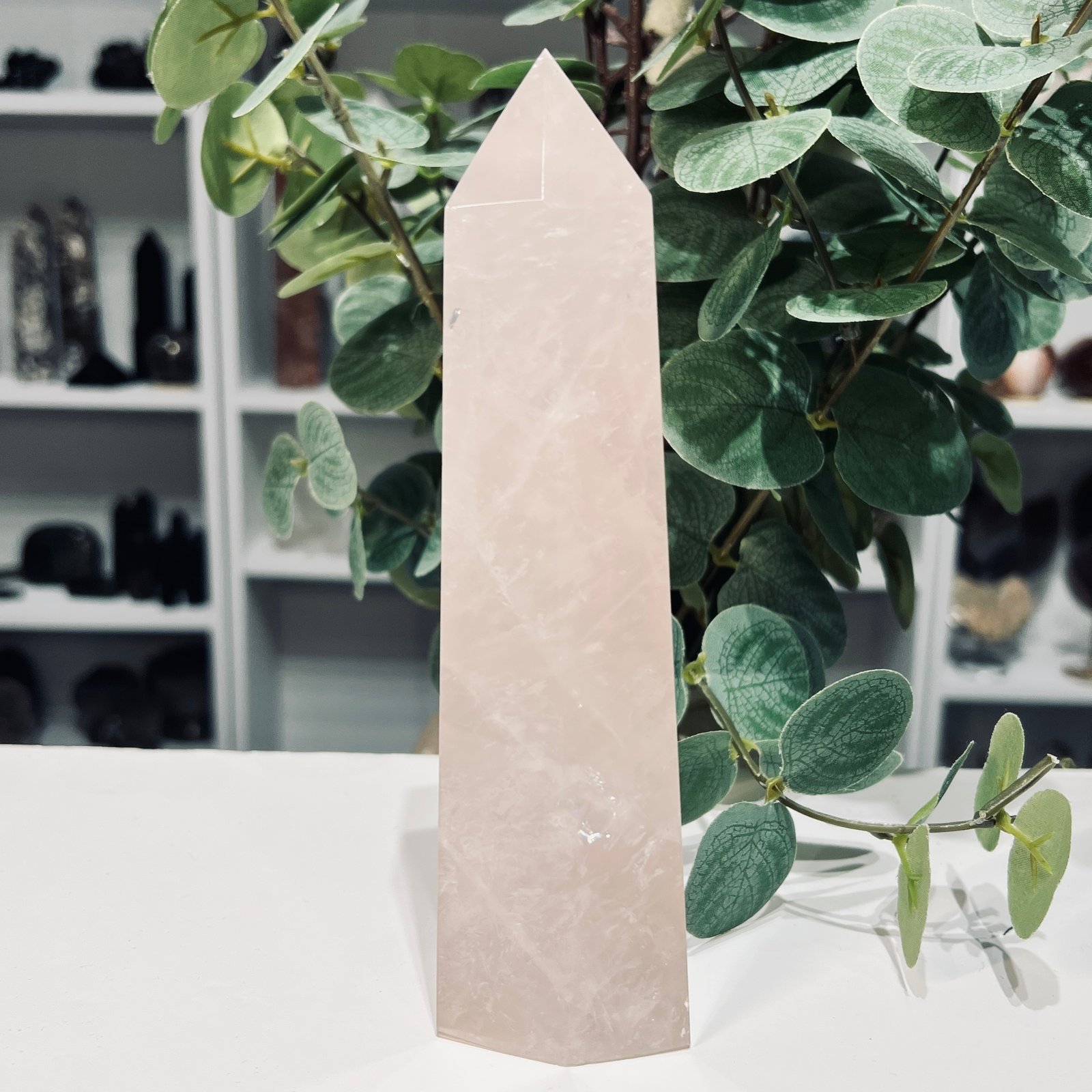 Rose Quartz Tower 19cm, Mystic Grove UK