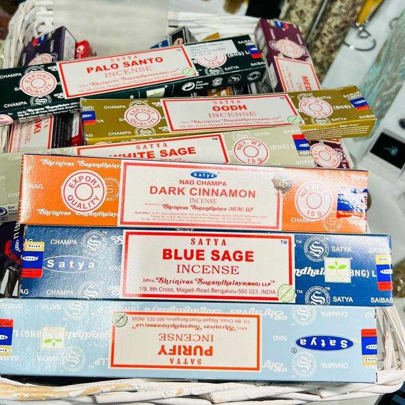 Satya incense sticks 15g boxes, Mystic Grove UK