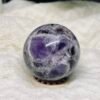 Chevron amethyst sphere D