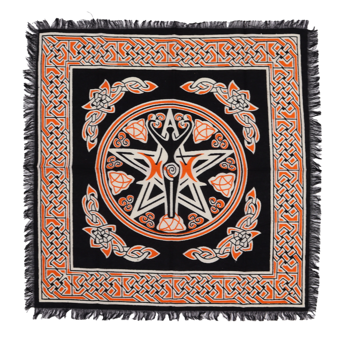 ALTC-02 Earth Mother Altar Cloth Earth Mother fringed altar cloth 50 x 50cm, Mystic Grove UK