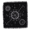 ALTC-04 Moon and Sun Chart Altar Cloth Moon and Sun Chart fringed altar cloth 50 x 50cm, Mystic Grove UK