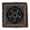 ALTC-01 Pentagram Altar Cloth Pentagram fringed altar cloth 50 x 50cm, Mystic Grove UK