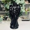 Black Obsidian crystal angel figurine 14cm, piece A Black Obsidian crystal angel figurine 14cm, piece A