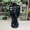 Black Obsidian crystal angel figurine 14cm, piece C Black Obsidian crystal angel figurine 14cm, piece C