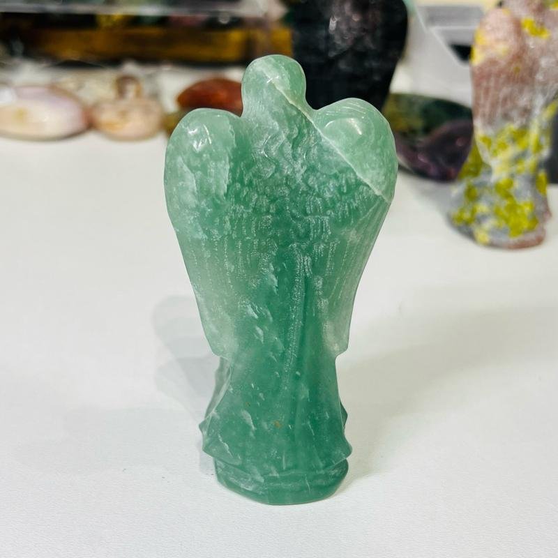Green aventurine crystal angel figurine 10cm Green aventurine crystal angel figurine 10cm