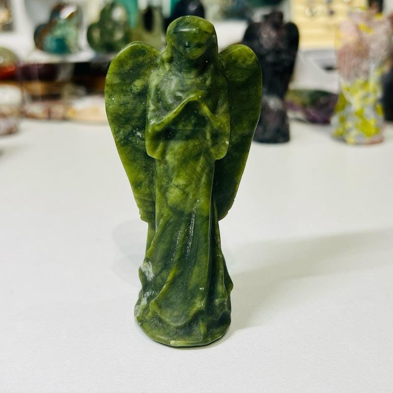Jade crystal angel figurine 10cm Jade crystal angel figurine 10cm