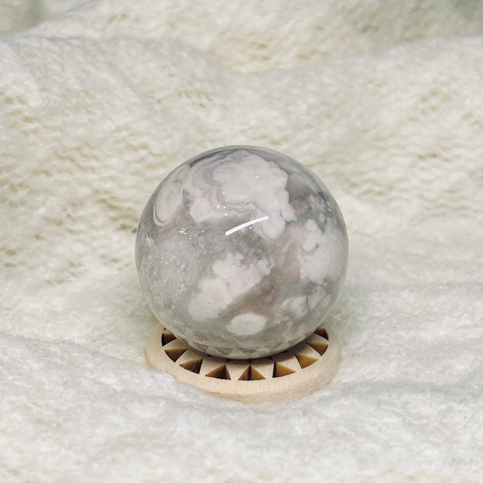 Pink amethyst sphere G