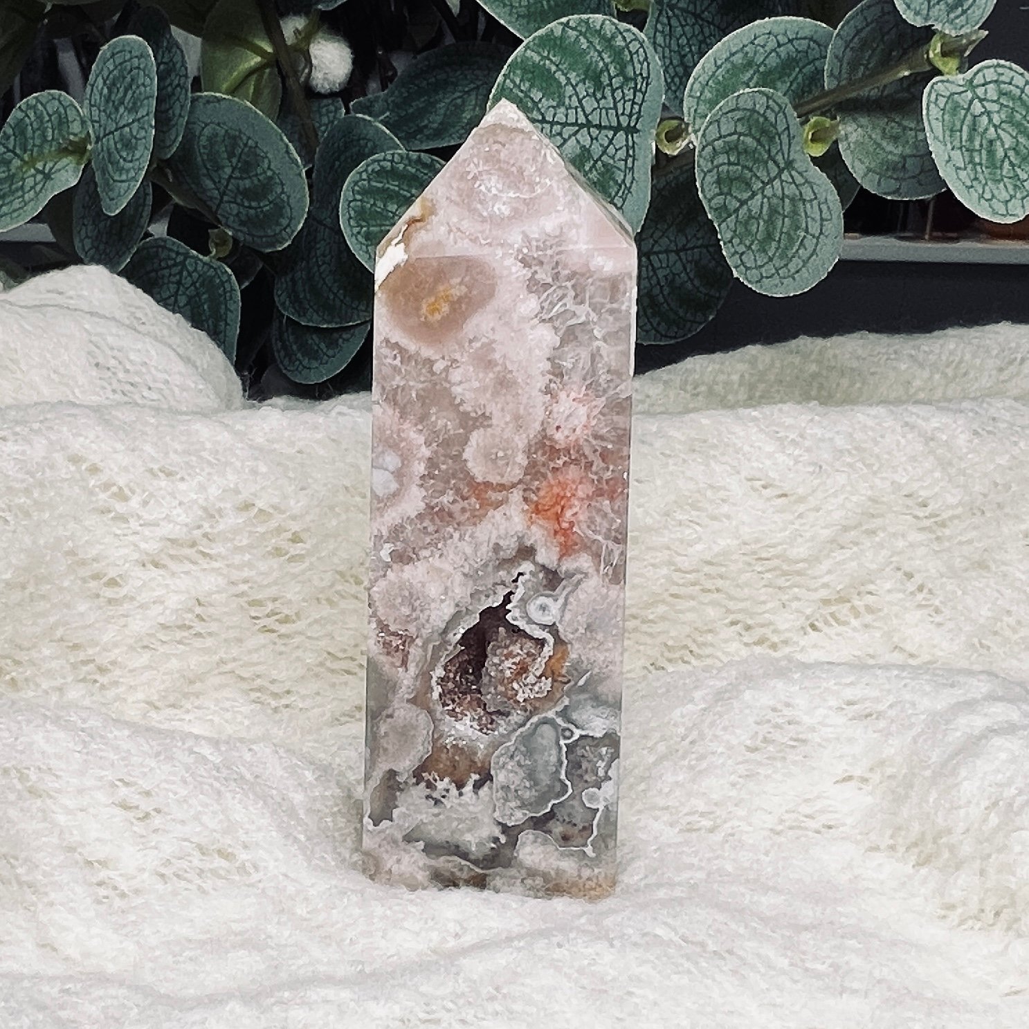Pink amethyst tower J