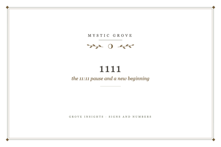 1111 Angel Number Meaning: Why 11:11 Feels Like a Sign