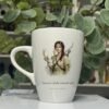 Artemis goddess mug 13oz, picture side with her portrait and title, Mystic Grove