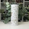 Blodeuwedd Goddess Tumbler, 20oz Skinny with Straw Blodeuwedd goddess tumbler 20oz, side view of the pattern