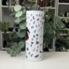 Morrigan goddess tumbler 20oz, side view of the pattern