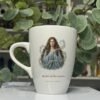 Danu goddess mug 13oz, picture side with her portrait and title, Mystic Grove