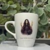 Hecate Goddess Mug 13oz Hecate goddess mug 13oz, picture side with her portrait and title, Mystic Grove
