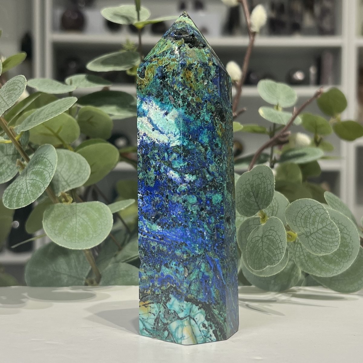 Azurite Malachite Tower 13cm Azurite Malachite Tower 13cm photo 4, Mystic Grove UK