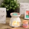 bG9jYWw6Ly9tZWRpYS85Ry9KRC82MFIzMEMxSDY0VDNKRDlHL2FkMDBmNTBkLmpwZWc.jpg Floral Ceramic Wax Melter with Four Soy Wax Melts view 6