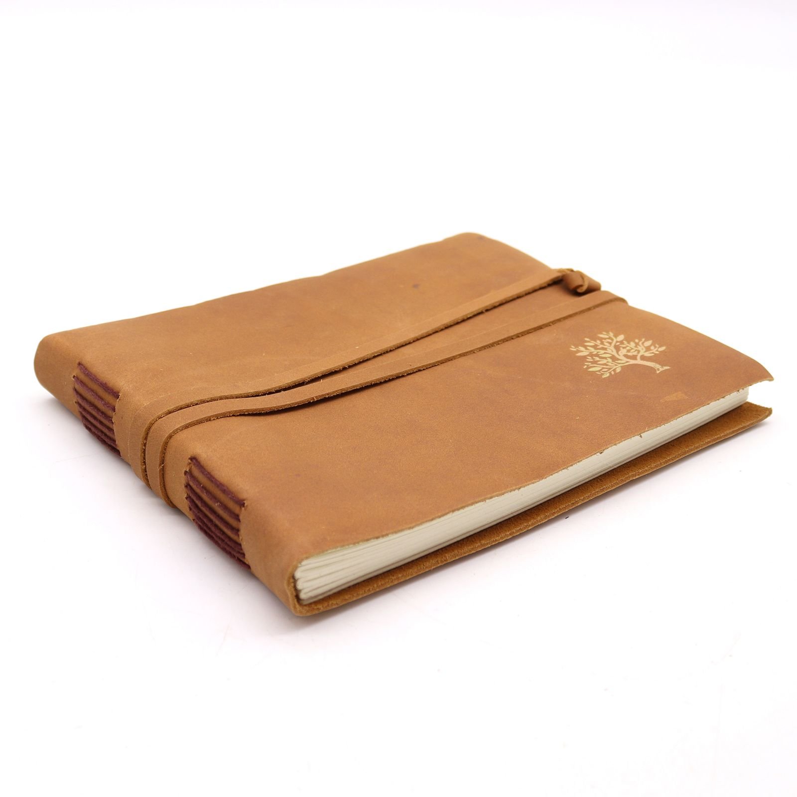 Tree of Life Leather Sketchbook, 18 x 23cm view 4