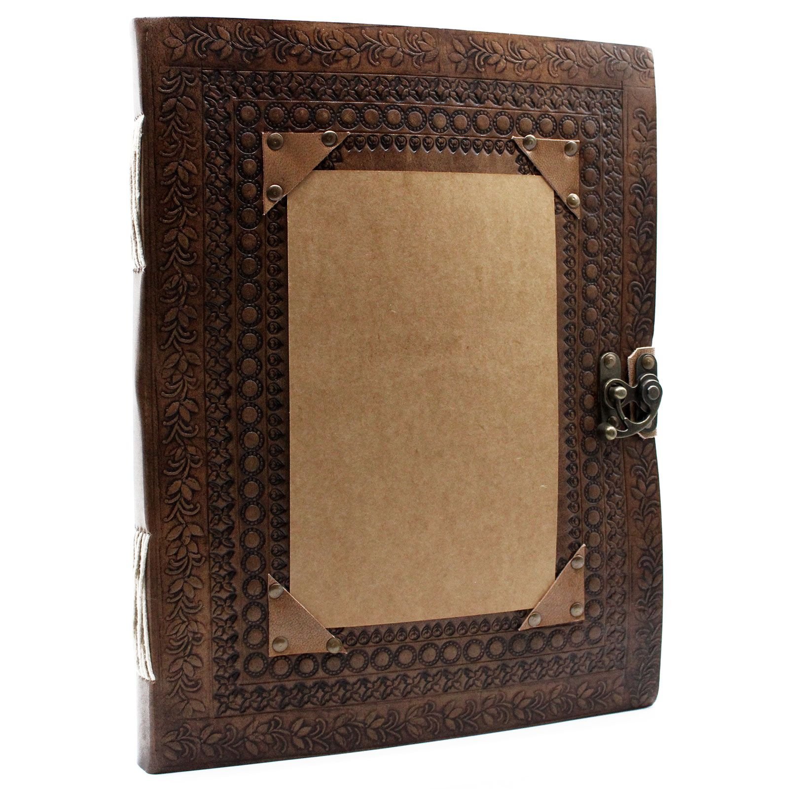 large leather visitor book Large Leather Visitor Book, 33 x 25cm