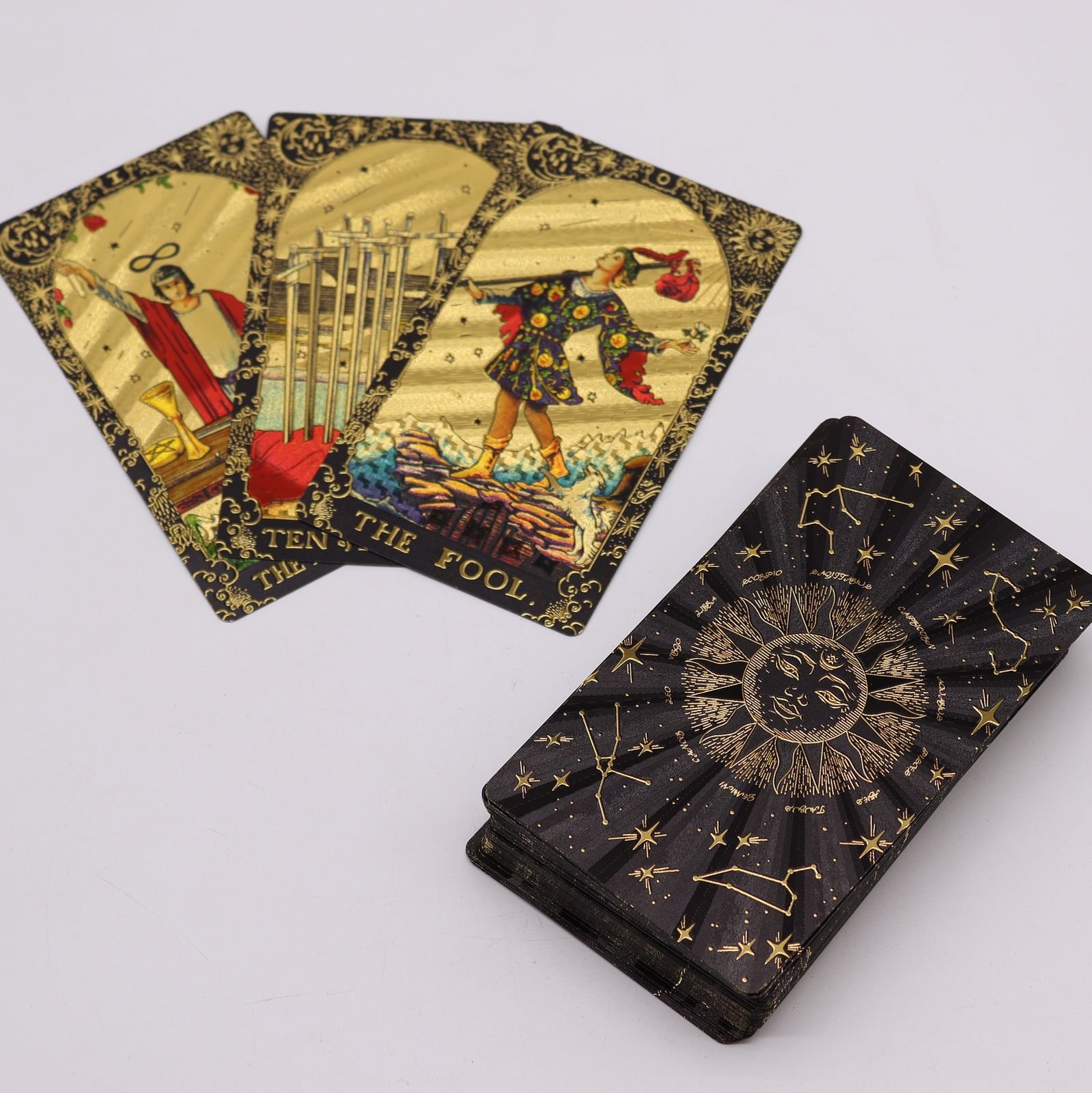 Let the Magic Begin - Gold Foil Tarot Deck