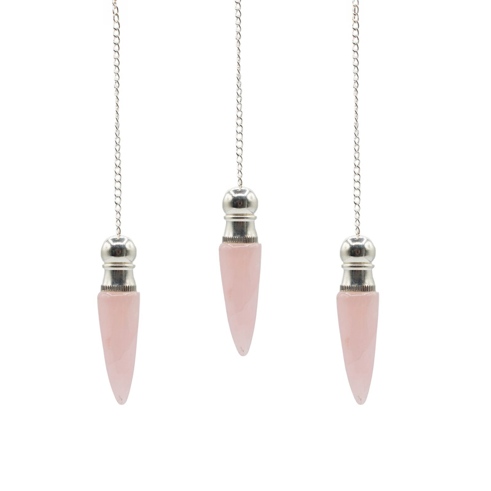 bG9jYWw6Ly9tZWRpYS85Sy9FRC82MFIzMEMxSjZDV0tFRDlLLzIwMDYzNWRiLmpwZw.jpg Rose Quartz chamber pendulum with silver plated cavity view 2