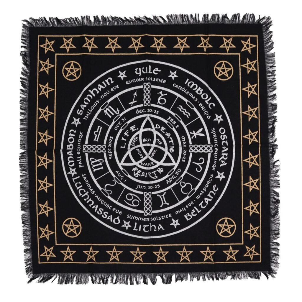Wheel of the Year Altar Cloth 50 x 50cm