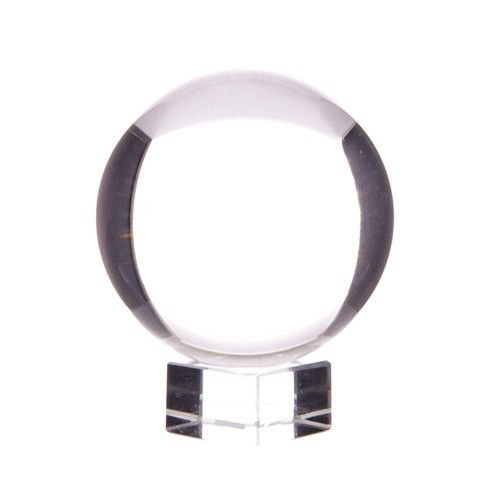 Clear Crystal Ball on Stand 60mm