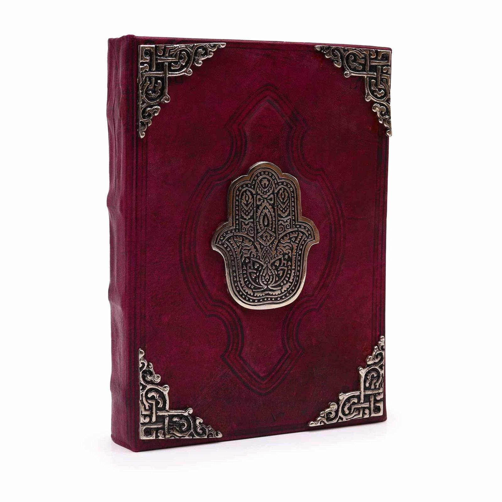 hamsa leather book of shadows Hamsa Leather Book of Shadows Red, 26 x 18cm
