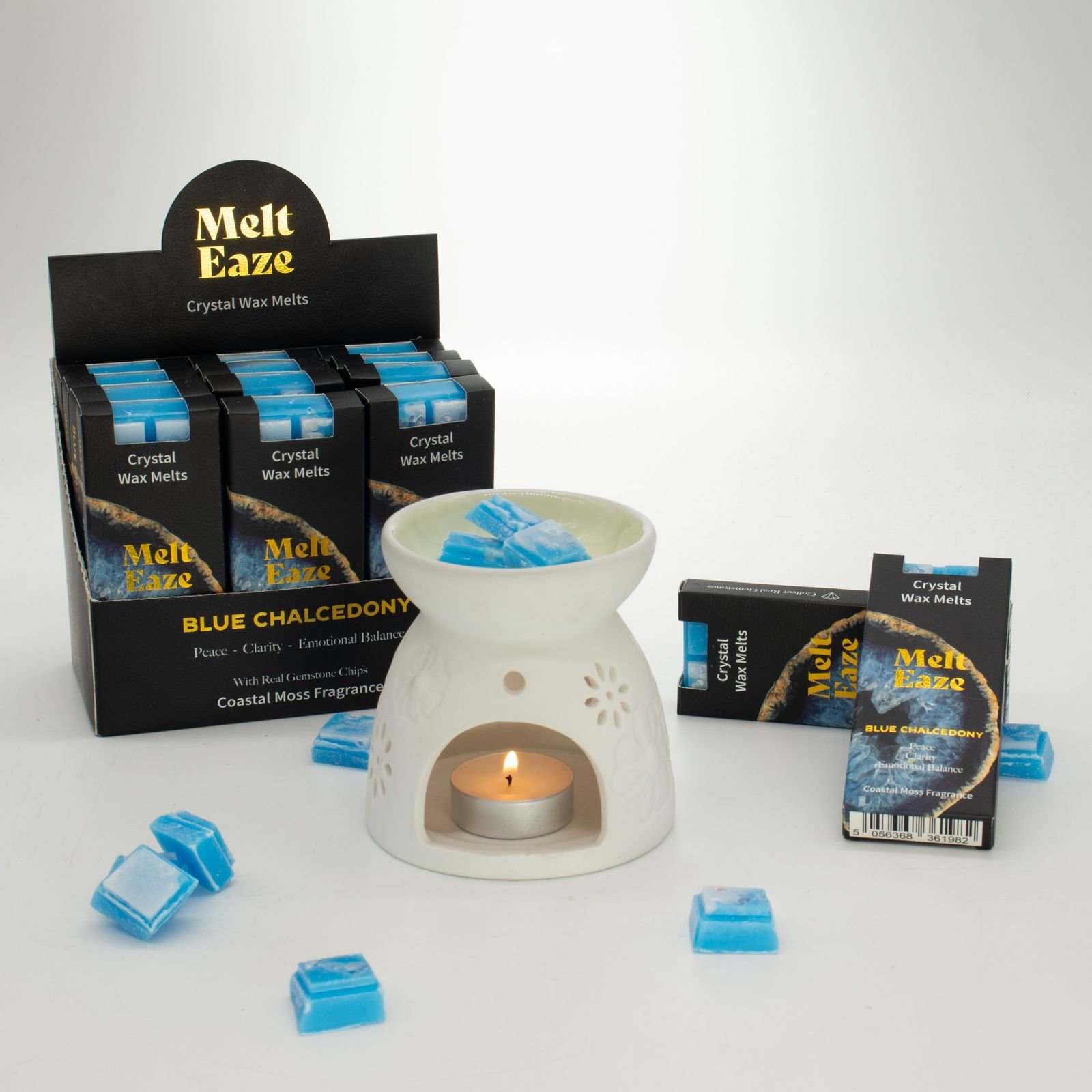 Coastal Moss Wax Melts 50g, Aquamarine Wave Crystal Melt view 4