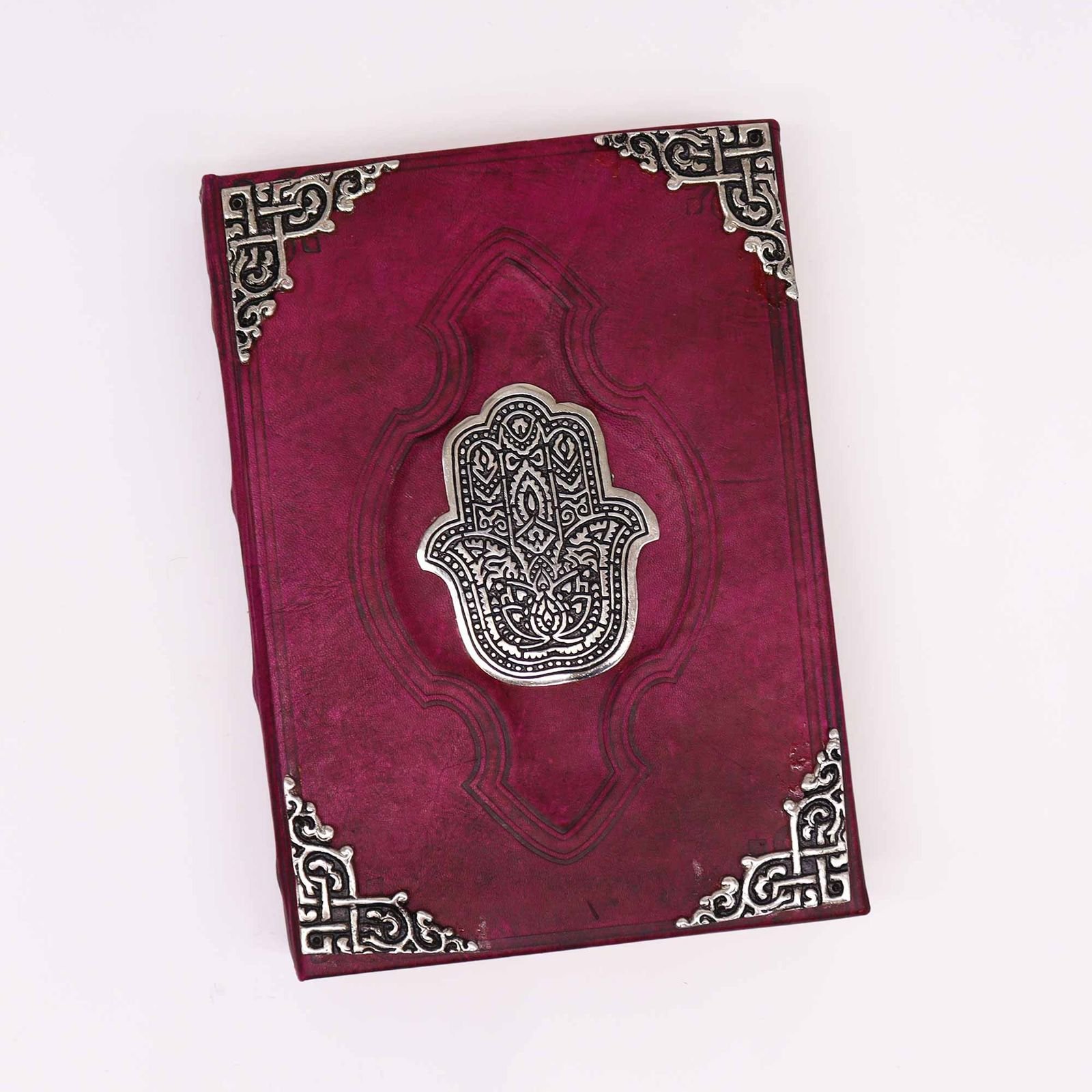 Hamsa Leather Book of Shadows Red, 26 x 18cm view 5