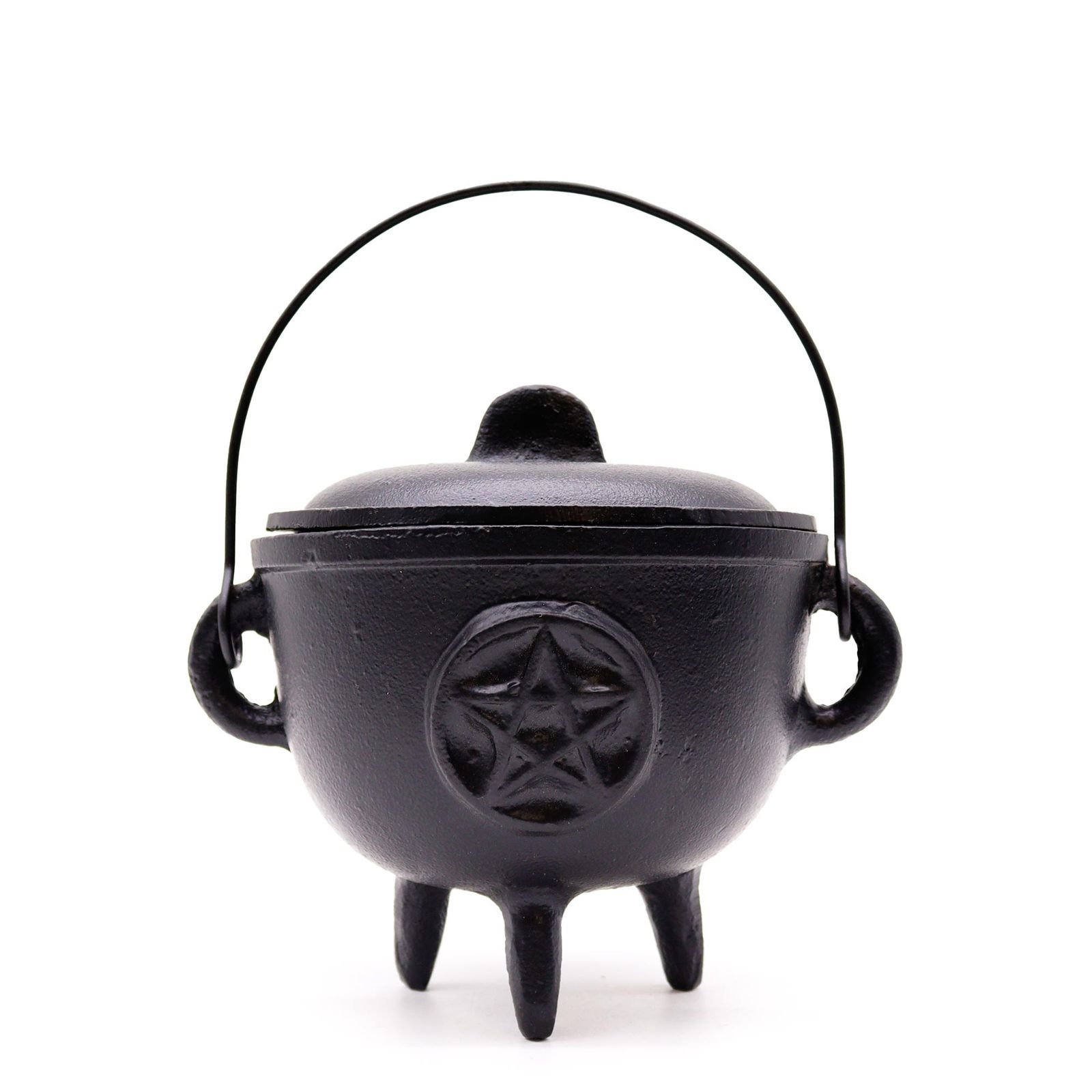 bG9jYWw6Ly9tZWRpYS85UC9HRS82MFIzMEMxRzZXU0tHRTlQLzcwYzhjYzNmLmpwZWc.jpg Extra Large Cast Iron Witches Cauldron with Pentagram 15x15cm