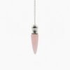 bG9jYWw6Ly9tZWRpYS85Ui8wRC82MFIzMEMxSjZHUjMwRDlSLzUyODgwNDZmLnBuZw.jpg Rose Quartz chamber pendulum with silver plated cavity