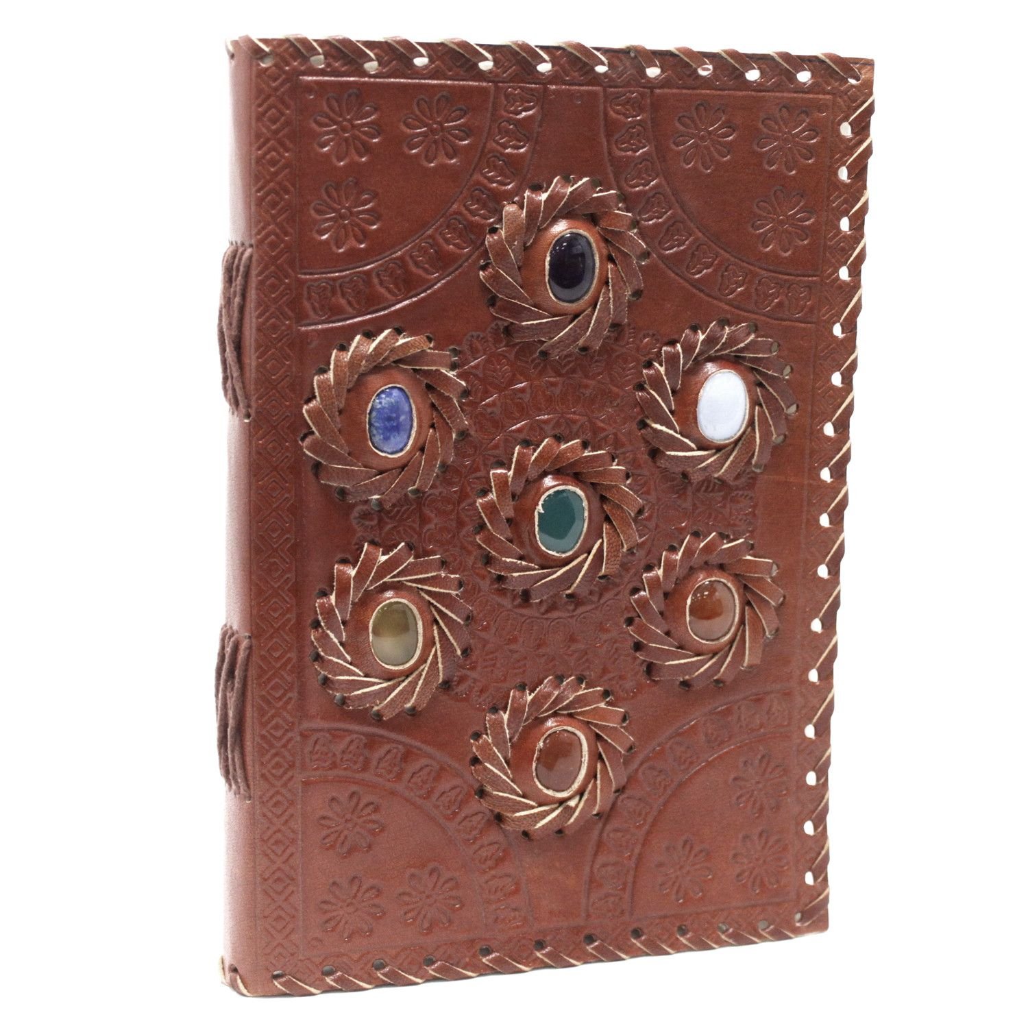 bG9jYWw6Ly9tZWRpYS85Ui8yRC82MFIzMEMxRzZNVjMyRDlSLzNkMmMzMzM2LmpwZWc.jpg chakra stone leather journal Chakra Stone Leather Journal, 22 x 15cm