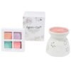 bG9jYWw6Ly9tZWRpYS85Ui9DQy82MFIzMEMxRzZNUzNDQzlSLzY5ZTY0MTEwLmpwZWc.jpg Floral Ceramic Wax Melter with Four Soy Wax Melts view 3