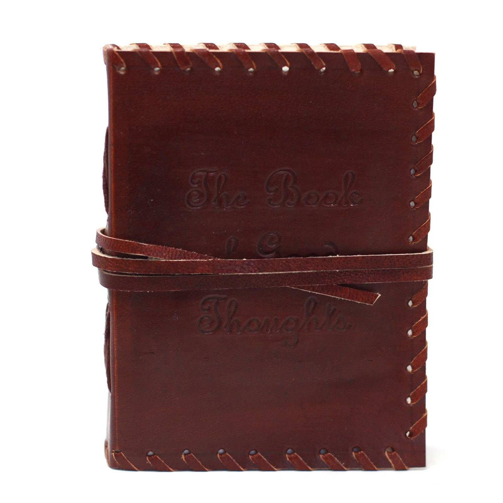 bG9jYWw6Ly9tZWRpYS85Uy80Qy82MFIzMEMxRzZNVjM0QzlTLzY3OTI1NmY1LmpwZWc.jpg Book of Thoughts Leather Journal with Wrap, 15.5 x 12cm view 7