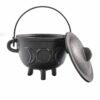 Cast Iron Witches Cauldron with Triple Moon 11x13cm view 3
