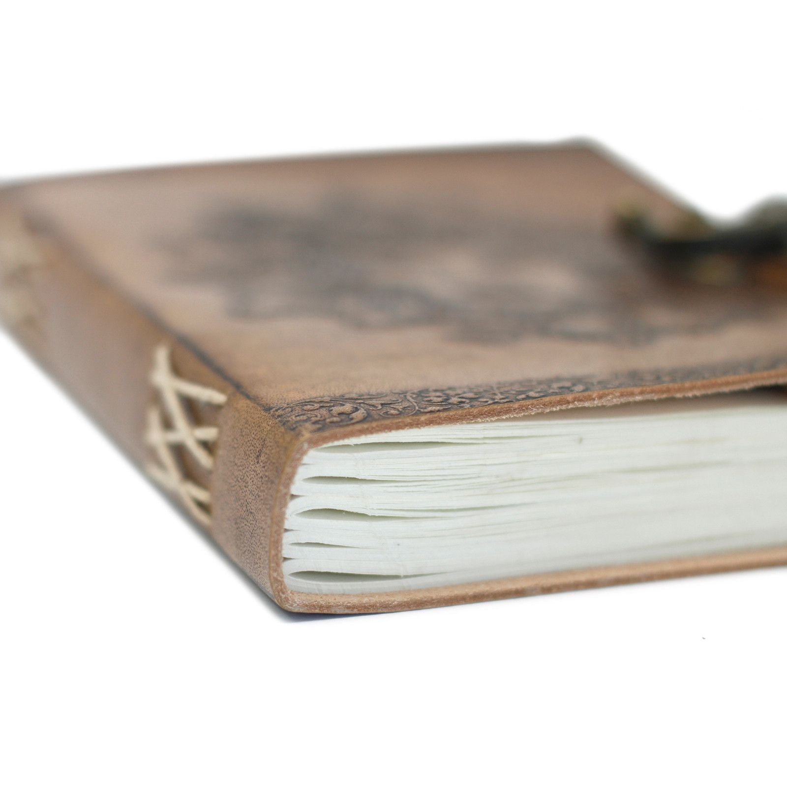 Greenman Leather Journal with Clasp, 15 x 20cm view 8