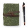 Green Maze Leather Notebook 12.7 x 8.9cm