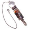 Floating chakra pendulum with clear quartz point view 3