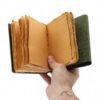 Green Maze Leather Notebook 12.7 x 8.9cm